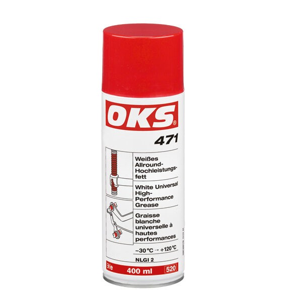 OKS 471, 400ml, Weißes Allround-Hochleistungsfett, Spray