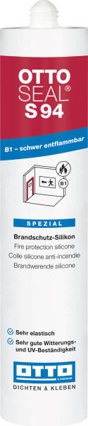 OTTOSEAL S 94 neutrales Brandschutz-Silikon B1, weiß (C01), 310ml