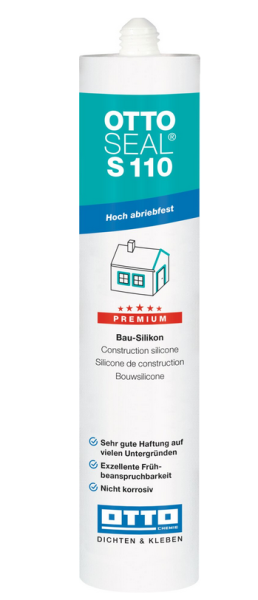 OTTOSEAL S 110 Premium-Bau-Silikon, silbergrau (C94), 310ml