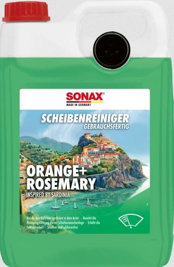 Sonax ScheibenReiniger gebrauchsfertig Orange+Rosemary, 5 Liter