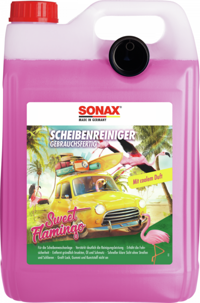 Sonax ScheibenReiniger gebrauchsfertig Sweet Flamingo, 5 Liter