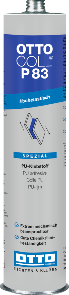OTTOCOLL P 83 hochelastischer PU-Klebstoff, grau (C02) , 310ml