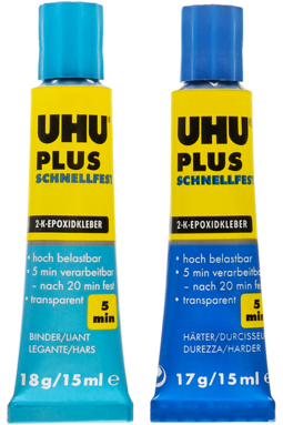 UHU Plus Schnellfest 2K-Epoxidharz (5 Min.), 35g, VE=6