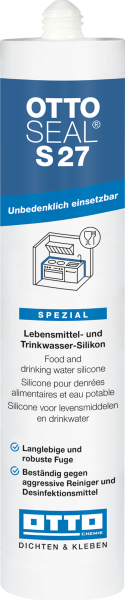 OTTOSEAL S 27 Lebensmittel- & Trinkwasser-Silikon, transparent (C00), 310ml