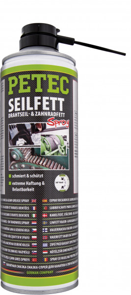 Petec Seilfett,Drahtseil- & Zahnradfett, Spray