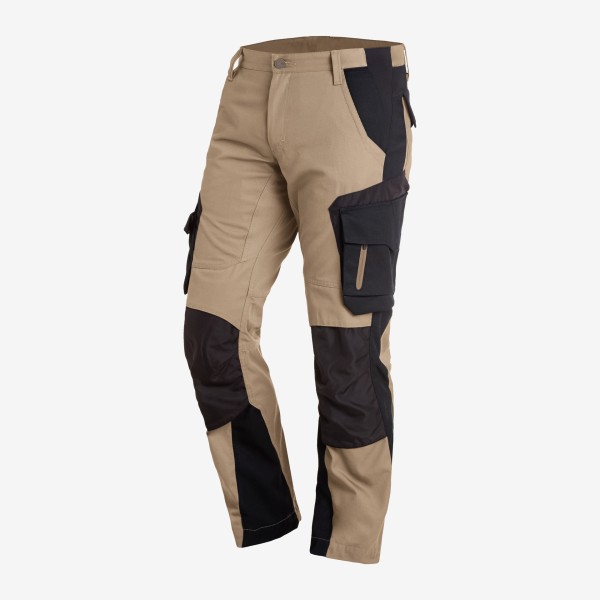 FHB Bundhose Florian 125100/1320 beige schwarz Gr.52