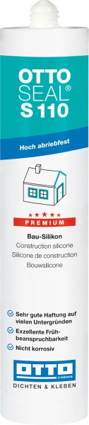 OTTOSEAL S 110 Premium-Bau-Silikon, RAL 6005 (C6005), 310ml