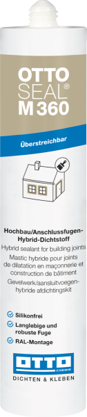 OTTOSEAL M 360 Hybrid-Dichtstoff für Hochbau/Anschlussfugen, hellgraubeige (C537), 310ml