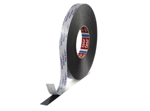 tesa ACXplus 7063 High Adhesion, 25m x 6mm, schwarz, Abd. blau