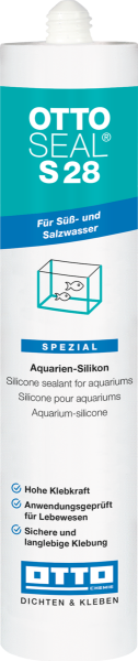 OTTOSEAL S 28 Aquarien- & Glasstein-Silikon, transparent (C00), 310ml