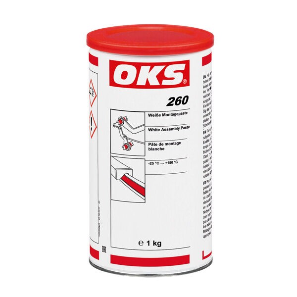 OKS 260, 1kg, Weiße Montagepaste