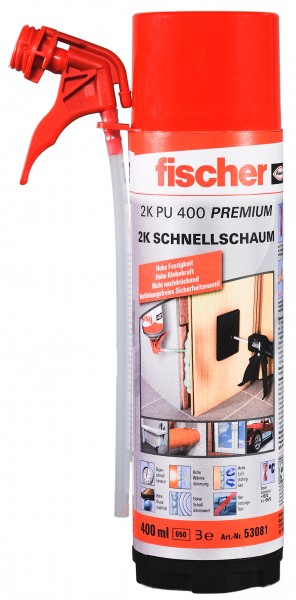 Fischer Premium 2K-Schnellmontage Schaum PU 400 Plus